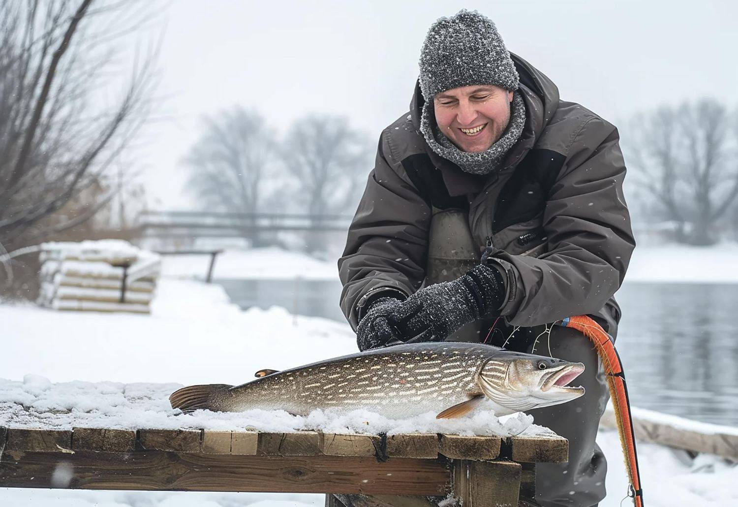 Locais comprovados para pesca no gelo